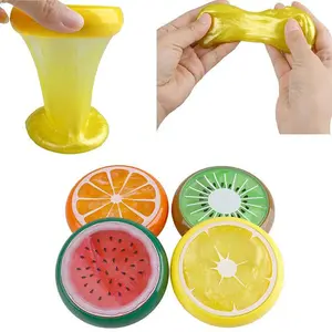 CY013 Novelties 2019 Wholesale Slime Supplies Educational DIY Slime Kit Fruit Crystal Slime Toy