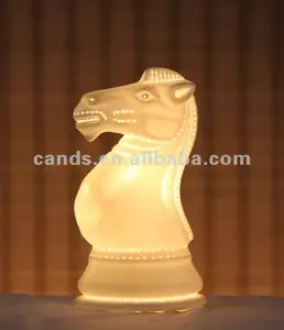 Uluslararası Satranç Şekli gece lambası porselen gece lambası parti dekorasyon için