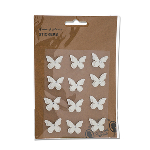 Promocional barato <span class=keywords><strong>hogar</strong></span> Decoración corazón forma 3d pared etiqueta engomada de papel en stock - Product Image 4