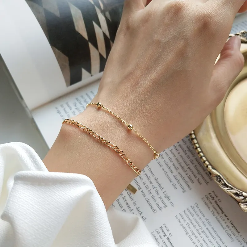 Retailer of Gold simple delicate bracelet  Jewelxy  207703