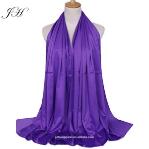 Nouvelle Collection de Hijabs et Foulards en Soie Satinée de Luxe, Bandeaux pour Femmes Musulmanes, Longs Châles et Étoles de Malaisie 180*70cm, Toutes Saisons 2019 - Product Image 4