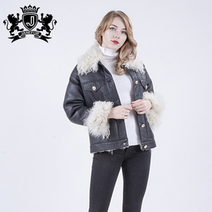 Nuevo diseño de ropa de invierno ruso Real de piel de oveja de piel de visón <span class=keywords><strong>abrigo</strong></span> de piel - Product Image 1