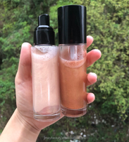 Nouveauté surligneur vaporisateur de maquillage marque privée miroitant liquide 120ml surligneur corps et visage vaporisateur sans Logo