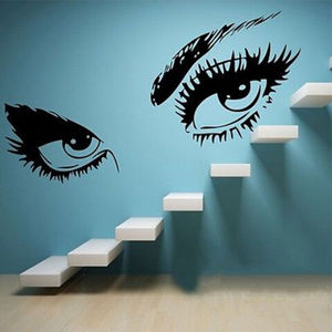 Art Mural autocollant Dame Yeux <span class=keywords><strong>Cils</strong></span> sticker Décor À La Maison Salon <span class=keywords><strong>Chambre</strong></span> Décoration Bricolage Vinyle Maison Autocollants - Product Image 2