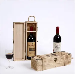 Cadeau en bois boîte à vin