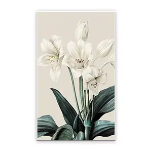 Home goods wall art canvas printed white lily flowers painting