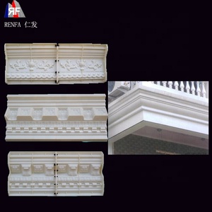 Cetakan Cornice Plastik Silikon Cornice Ukir Harga Bagus Garis Sudut untuk Semen Predcasting