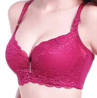 देवियों फीता धक्का ब्रा प्लस आकार अच्छा lingeries 3/4 ब्रा कप भीतरी पहनने