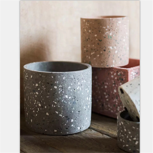 Design personalizzato cilindrico <span class=keywords><strong>terrazzo</strong></span> decorazione giardino di casa vaso di fiori <span class=keywords><strong>per</strong></span> la vendita