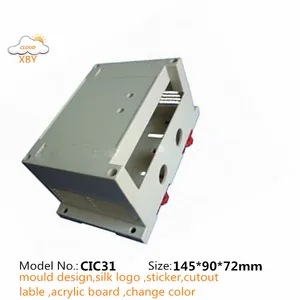 Manufacturer supplier Abs Plastic Din Rail Enclosures 145*90*72mm hot sale on line industrial control enclosure CIC31