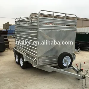 10x5 Tandem Heavy Duty Fully Welded Stock Trailer