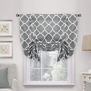 Rèm Cửa Nhà Bếp Cách Nhiệt Cho Cửa Sổ Nhỏ, Buộc Lên Shades Grommet Top Rèm Cửa Sổ