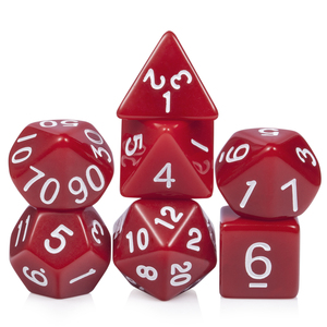 Juego de dados <span class=keywords><strong>RPG</strong></span> personalizados, 7 dados acrílicos con bolsa gratis para mazmorras y dragones, serie Pure para <span class=keywords><strong>juegos</strong></span> de mesa D & D - Product Image 1