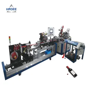 PVC heat shrink film wine capsule making machine for wine plastic capsul shrinkable for bottle sealing packing with hot stamping