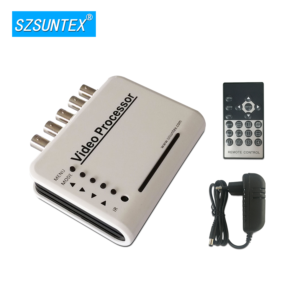 Hot Sale 4 channel Color Quad Processor 4 CH video multiplexer CCTV multiplexer manufacturers