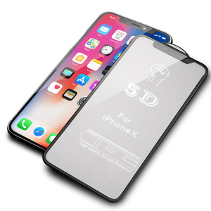 nueva llegada venta al por mayor precio de fábrica 5D Protector de pantalla de <span class=keywords><strong>cristal</strong></span> templado película para <span class=keywords><strong>iPhone</strong></span> X/<span class=keywords><strong>XS</strong></span> <span class=keywords><strong>MAX</strong></span> - Product Image 1