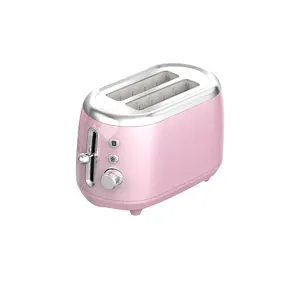 Fabricante proveedor hogar mini rosa sin humo de uno a dos rebanada tostada horno tostador