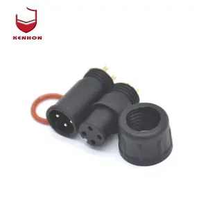 Waterproof Sensor Cable Molding M12 4pin Circular Connector M12 D Coded ac power waterproof led power connector with 20cm cable