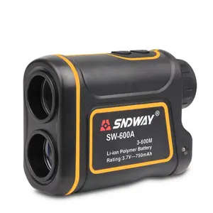 Sndway telêmetro a laser 600m, ampliação da linha 7x, longa distância, para golfe, caça, medida de alcance, localizador de alcance com 10 peças