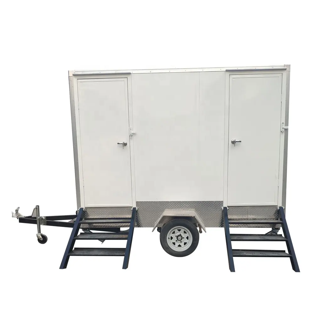 2019 new design bathroom trailer caravan mobile portable toilet