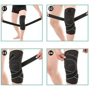 De neopreno ajustable ortopédicos rodilla brace arrollamiento soporte estabilizador para seguridad de deportes - Product Image 3