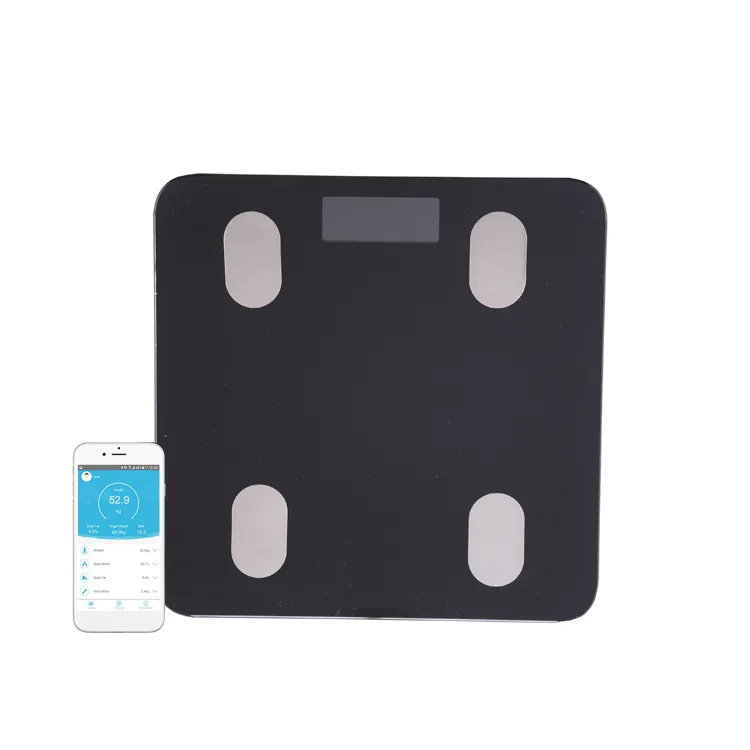 Human Beauty Electronic Composition Analyzer with Smartphone App 180kg Digital Bathroom Wireless weight scales Body fat