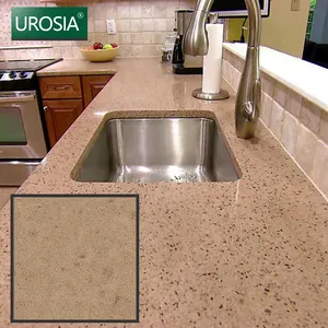 Laminado Bancada de Quartzo Multi Padrão de Cor brilhante Multi Cores Misturadas Artificial Mármore Telhas De Pedra de Quartzo Bancada