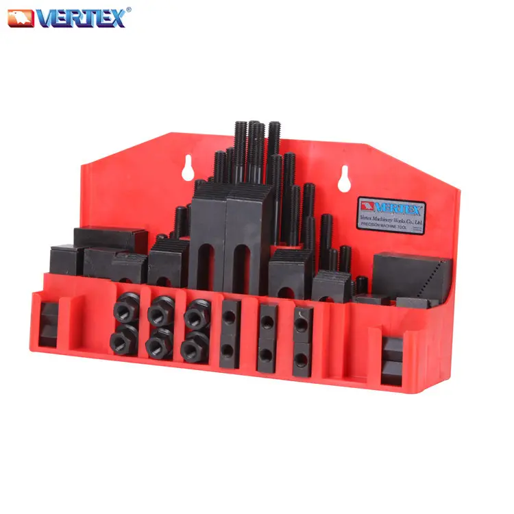 High Hardness M12 Milling clamping kit 58 pcs clamping kit/VERTEX 58 PCS CK-12A Steel Clamping Kit Milling Accessories