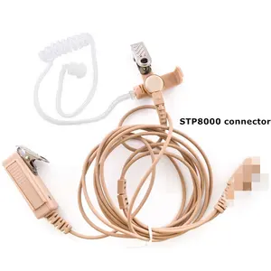 Beige kleur oortelefoon 2-Wire Surveillance Kit Air akoestische buis beige voor Sepura STP8000 STP8030 STP8035 STP8038 STP8040 STP8080