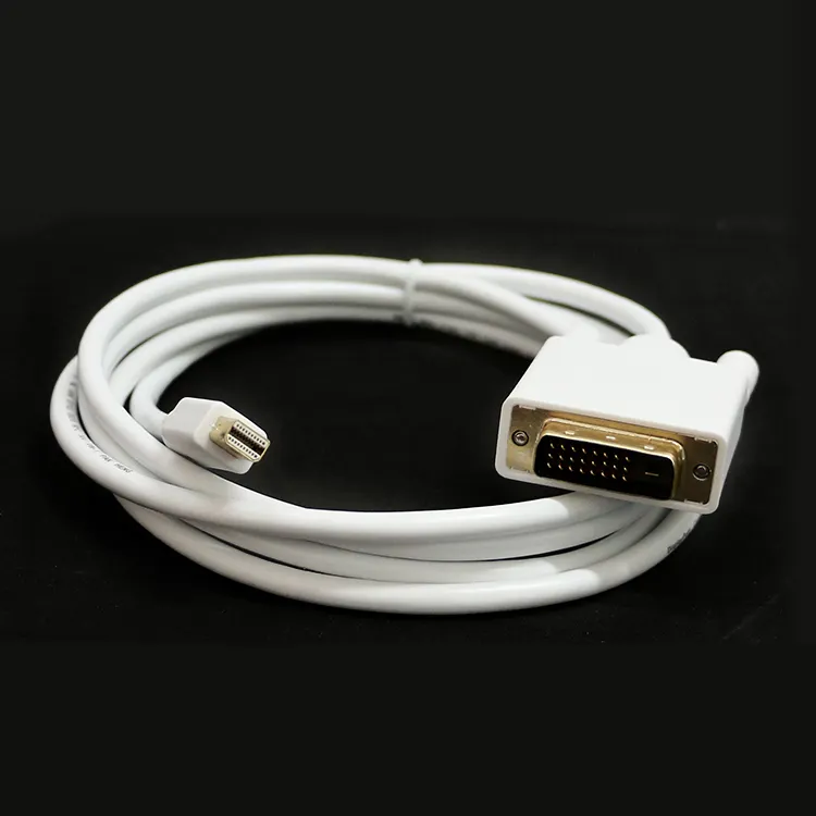 Gold Plated High Speed 4K 3D 1080p Mini Digital Visual Interface DP DisplayPort to DVI Cable