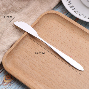 Vente en gros d'argenterie 2 pièces en acier inoxydable petit couteau <span class=keywords><strong>fourchette</strong></span> pour manger gâteau de lune Fruits Dessert <span class=keywords><strong>fourchette</strong></span> et couteau - Product Image 5