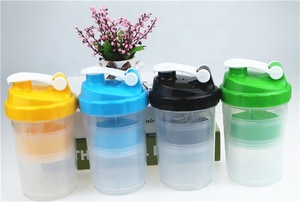 500ml ברור עכביש שייקר בקבוק עם אבקת מחסנית גלולת תיבה - Product Image 3