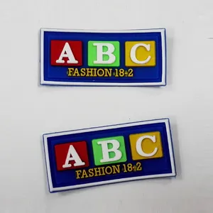 Repasser sur/coller sur le patch en cuir en caoutchouc ABC de mode pour les accessoires de vêtements/chaussures