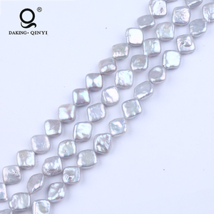 De Culture en gros Carré Perle D'eau Douce Naturelle En Forme De <span class=keywords><strong>Perles</strong></span> pour la fabrication de bijoux - Product Image 1