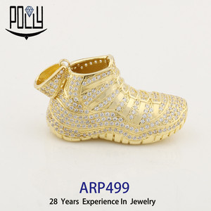Bijoux fantaisie en argent sterling 925, <span class=keywords><strong>chaussures</strong></span> de sport <span class=keywords><strong>Jordan</strong></span>, hip-hop, bijoux pour hommes - Product Image 3