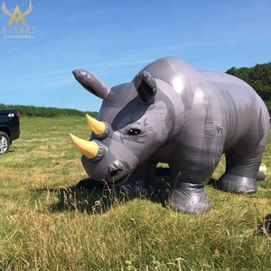 Personalizzare giardino display esterno animale gonfiabile Rinoceronte modello - Product Image 1