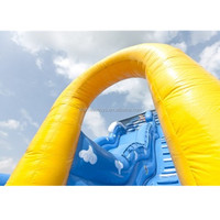 Toboggan gonflable et château gonflable combinés pour usage commercial, certifiés CE, avec garantie de 2 ans pour les jeux en extérieur