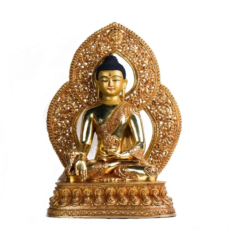Непальская статуя будды ручной работы, бронзовая скульптура