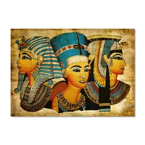 Papel de parede hiérgico, pintura antiga egípcia, papyrus