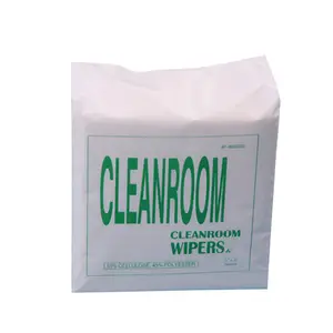 Professional 100% โพลีเอสเตอร์ผลิต Nonwoven ทำความสะอาด Cleanroom Wiper