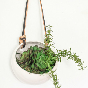 Moderne concis blanc mat balcon patio décor verticale unique <span class=keywords><strong>pot</strong></span> de jardin/plante verte <span class=keywords><strong>pot</strong></span> <span class=keywords><strong>mural</strong></span> en céramique pour le jardinage - Product Image 4