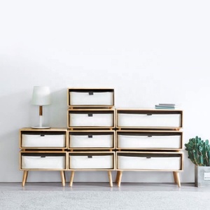 De bambú <span class=keywords><strong>armario</strong></span> de almacenamiento final dormitorio armarios de madera y sala de gabinete de TV - Product Image 3