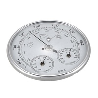 Termómetro e Higrómetro Digital de Pared HLZS, Manómetro de Alta Precisión, Instrumento Digital para Medir la Presión del Aire y el Clima, Barómetro
