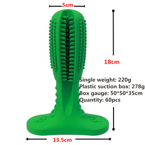 天然橡胶棒牙齿护理咬牙刷棒抗性玩具咀嚼清洁狗牙刷 - Product Image 2