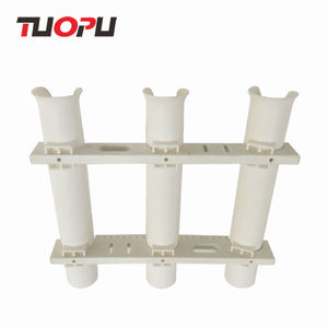 לבן ושחור פלסטיק PVC חכת דיג מתלה בעל - Product Image 4