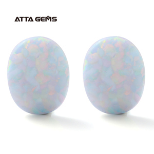 Oval corte 17C hombre hecho <span class=keywords><strong>de</strong></span> piedras preciosas <span class=keywords><strong>de</strong></span> ópalo Precio <span class=keywords><strong>de</strong></span> blanco piedra <span class=keywords><strong>de</strong></span> ópalo - Product Image 2