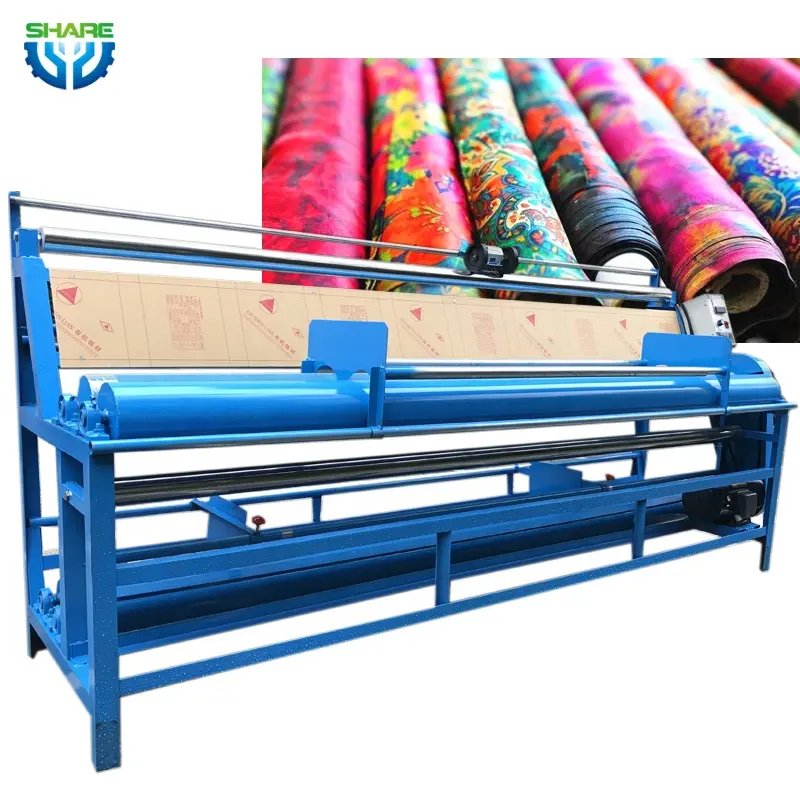 Stof Meter Counter Rolling Machine Textiel Afwerking Doek Rolling Winding Machine