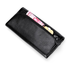 Litchi Design bella donna in pelle di vacchetta <span class=keywords><strong>portafoglio</strong></span> Casual più colori all'ingrosso pochette da donna - Product Image 1