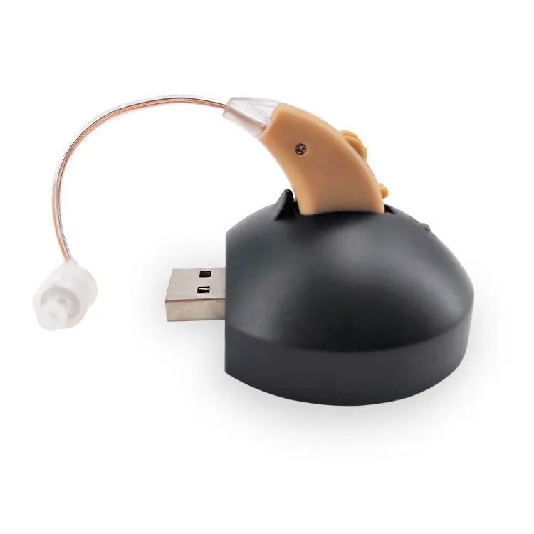 Перезаряжаемый USB слуховые аппараты мини глухих машина для наушников, чтобы услышать потери