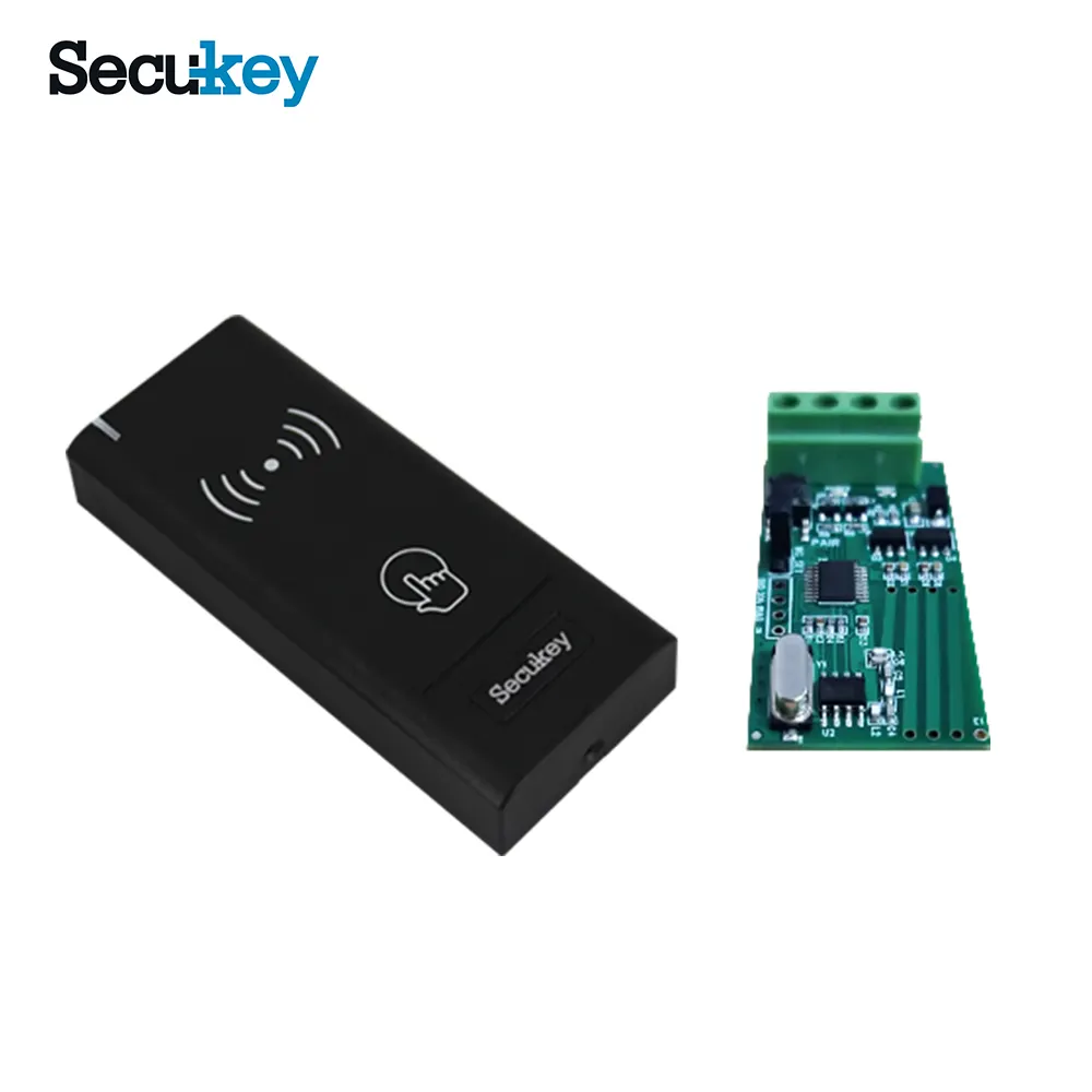 High Quality IP65 Wireless Rfid Card Reader With Receiver 13.56 433mhz Support Mf Card